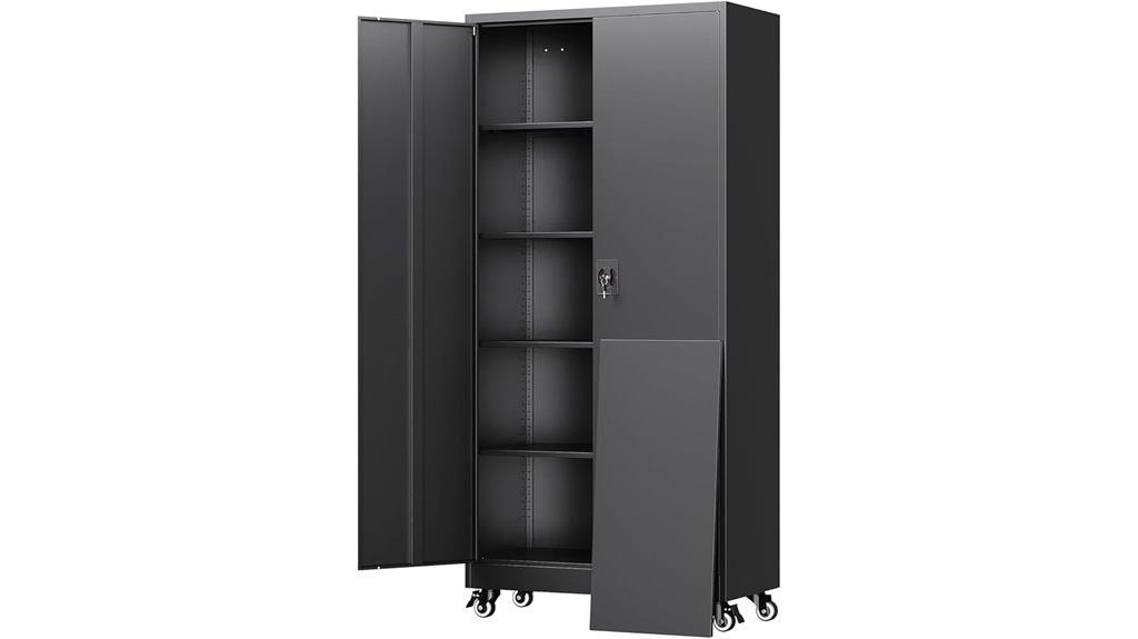 locking metal storage cabinet