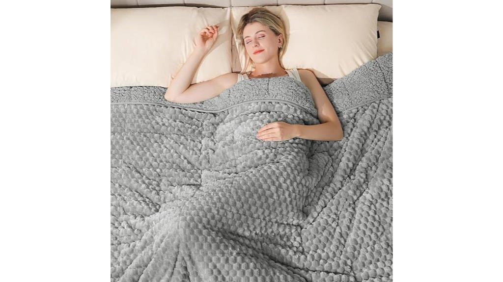 luxurious 15lb sherpa blanket