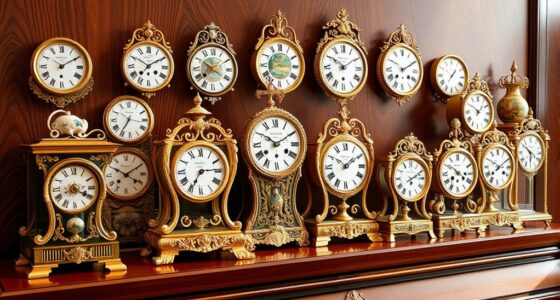luxurious elegant mantel clocks