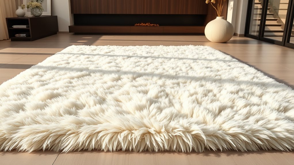 luxurious faux fur rugs