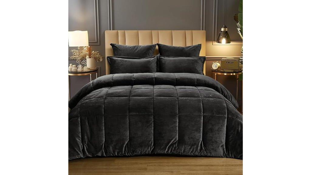 luxurious king velvet bedding