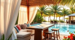 luxurious outdoor cabana sets