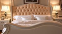 luxurious upholstered sleigh beds