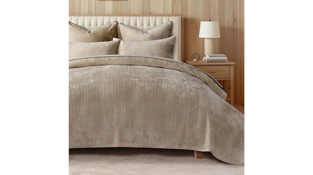 luxurious velvet king quilt