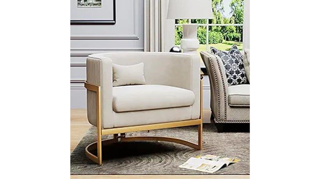 luxurious velvet with gold legs