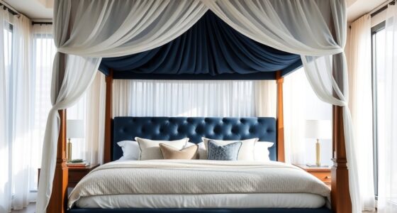 luxury california king canopy
