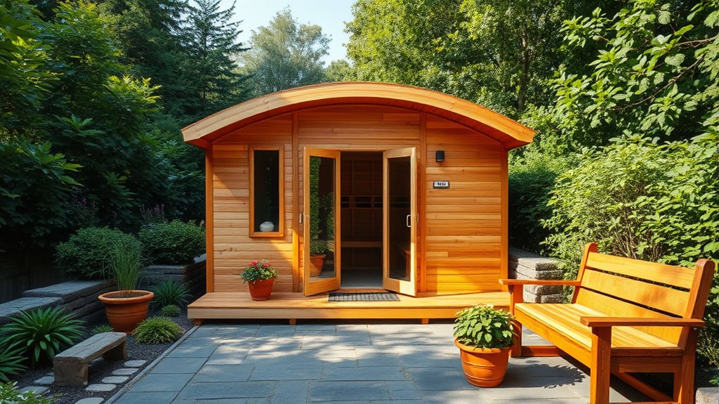luxury cedar sauna selection