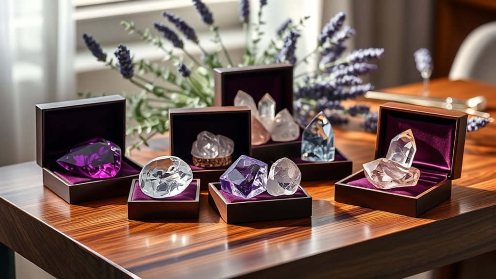 luxury crystal healing sets