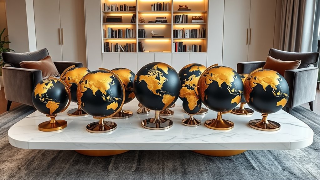 luxury globe decor collection