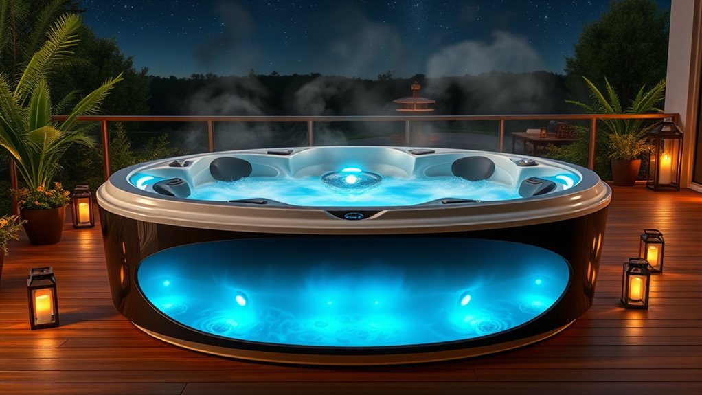 luxury hot tubs selection