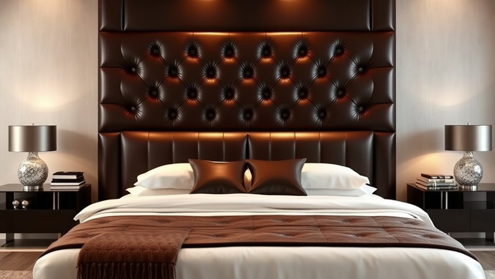 luxury leather bed options