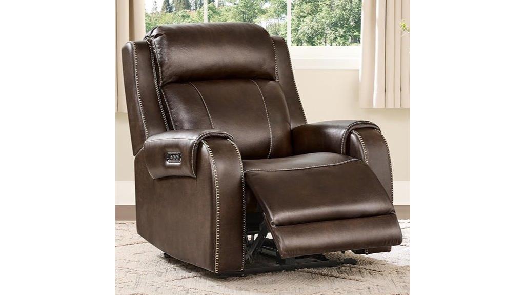 luxury leather recliner