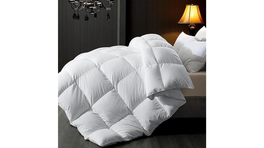 luxury queen feather comforter