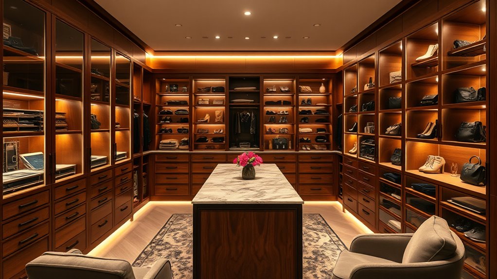 luxury walk in closet solutions