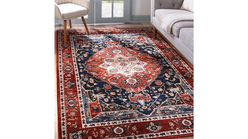 machine washable boho rug
