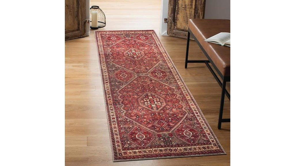 machine washable non slip runner