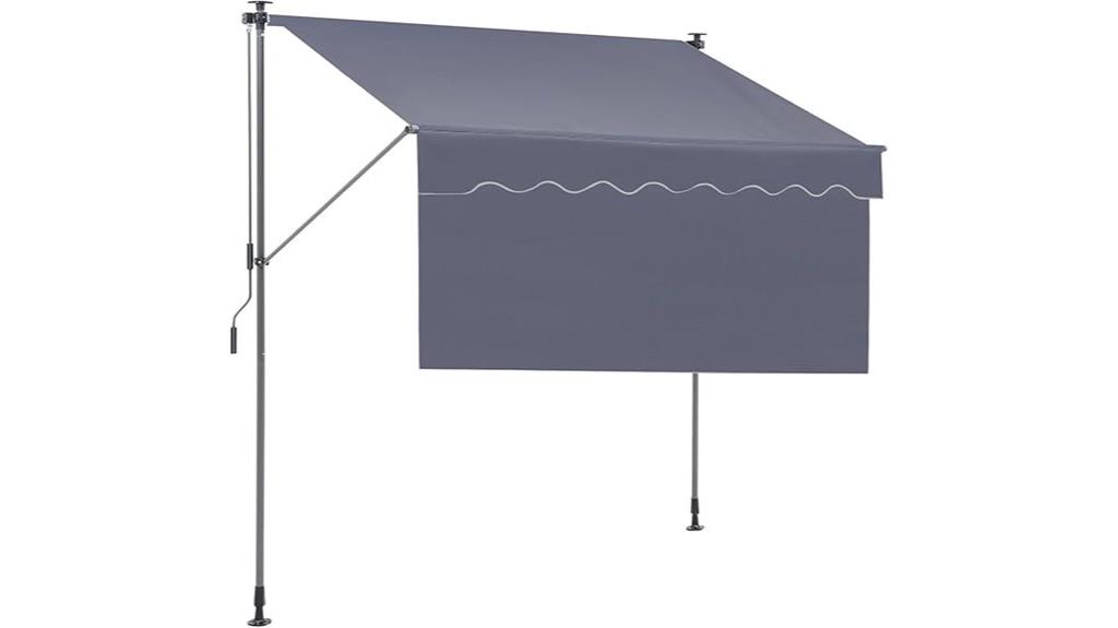 manual retractable patio awning