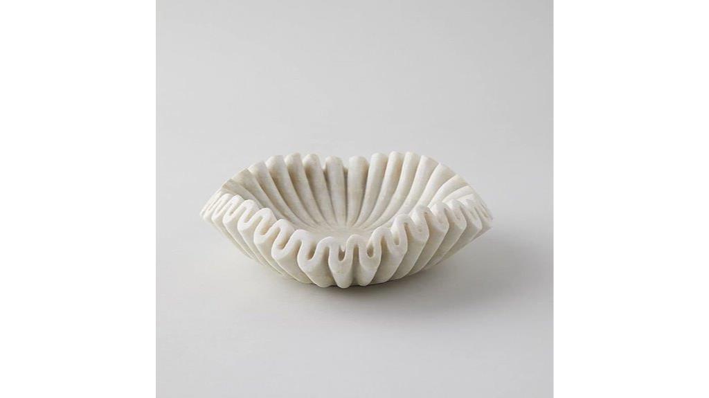 marble decorative fruit bowl