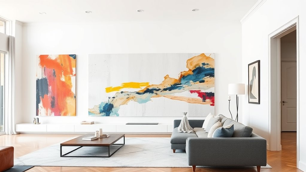 match art size to wall