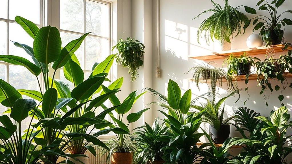 match plants to light needs