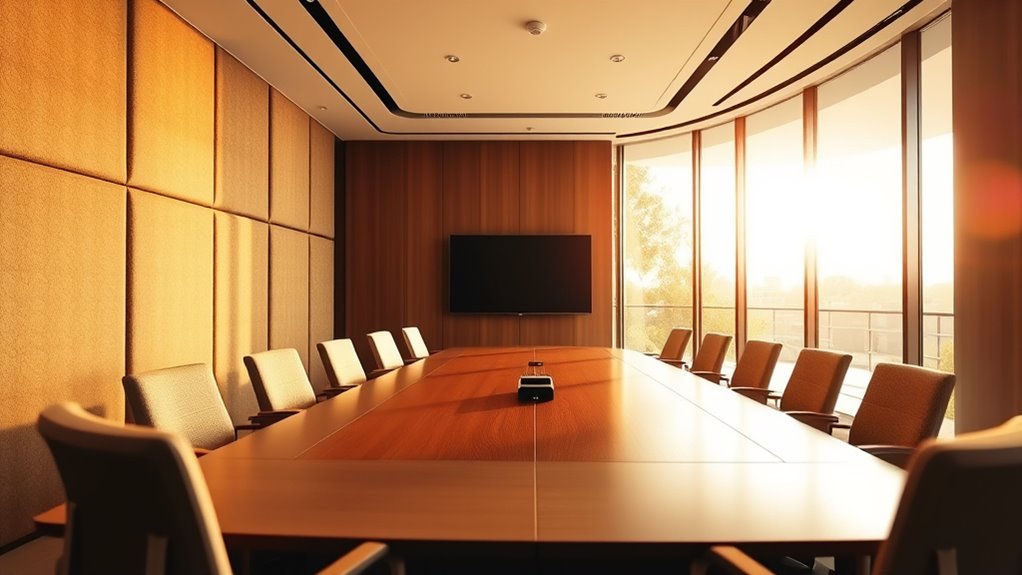 material choice enhances acoustics