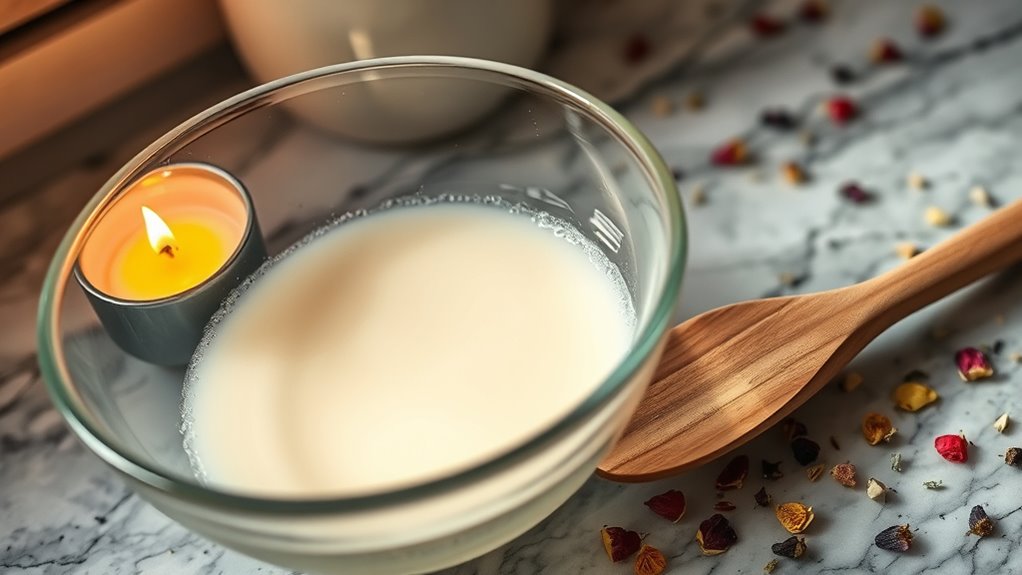 melt stir add ensure