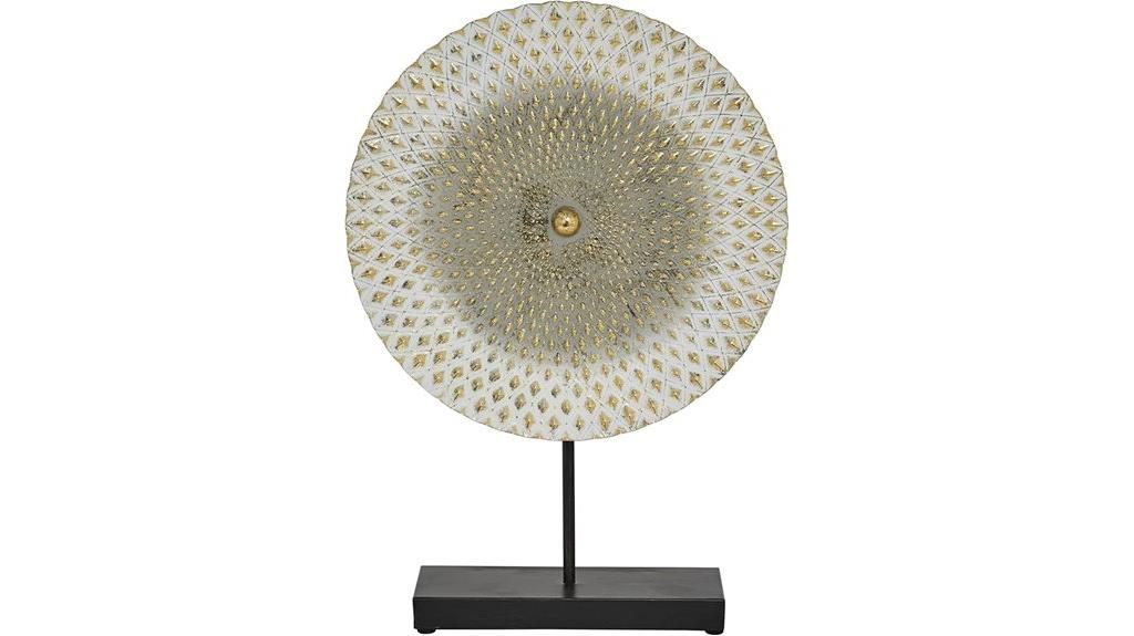 metal geometric sculpture