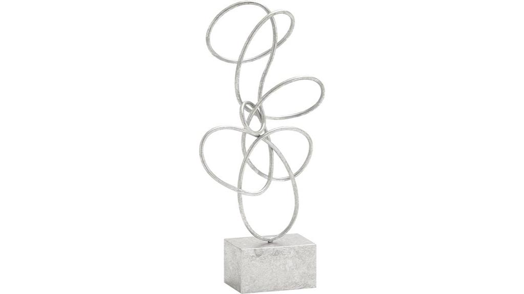 metal swirl home decor