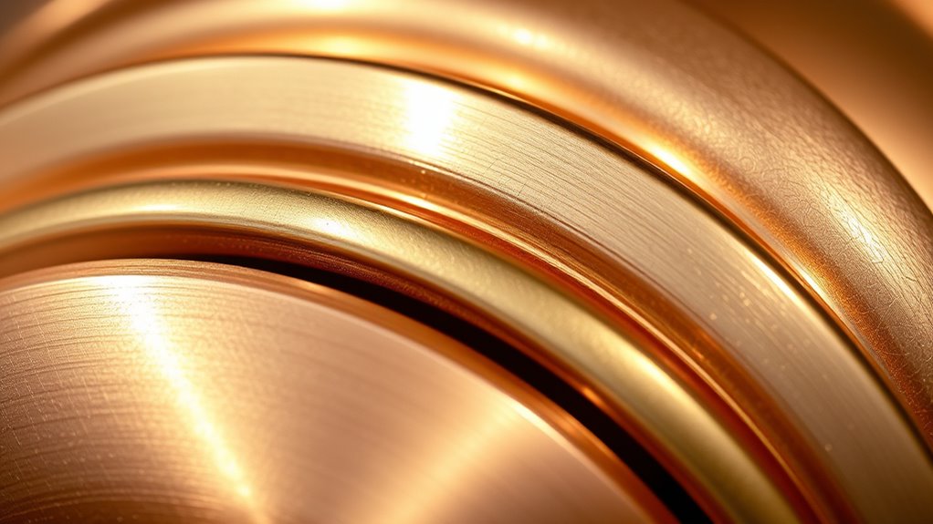metallic accents with warm tones