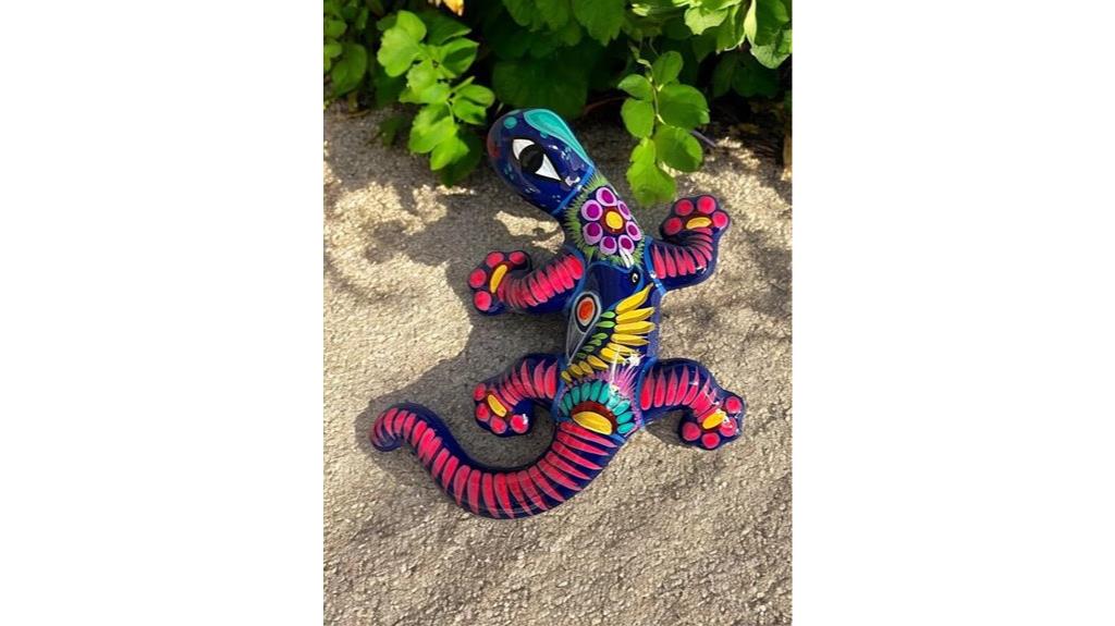 mexican lizard pottery set