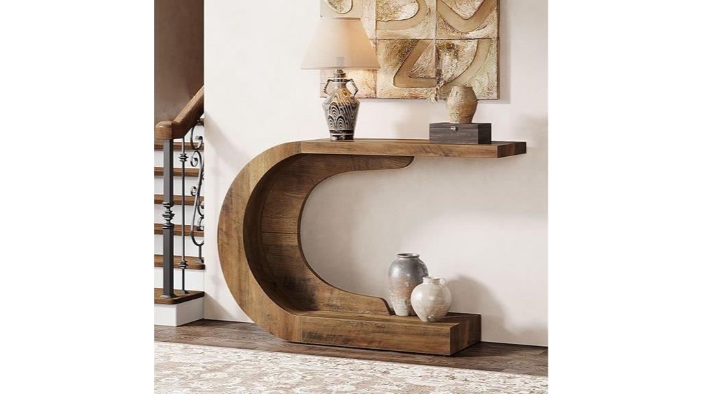 mid century modern console