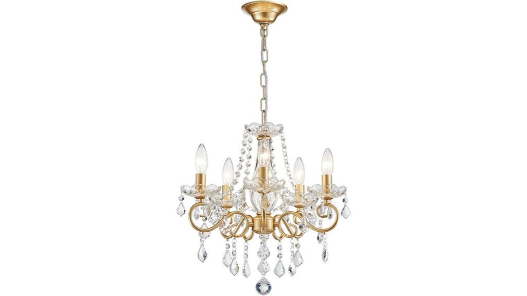 mini crystal chandelier