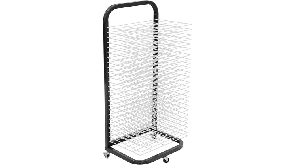 mobile wall mounted drying rack