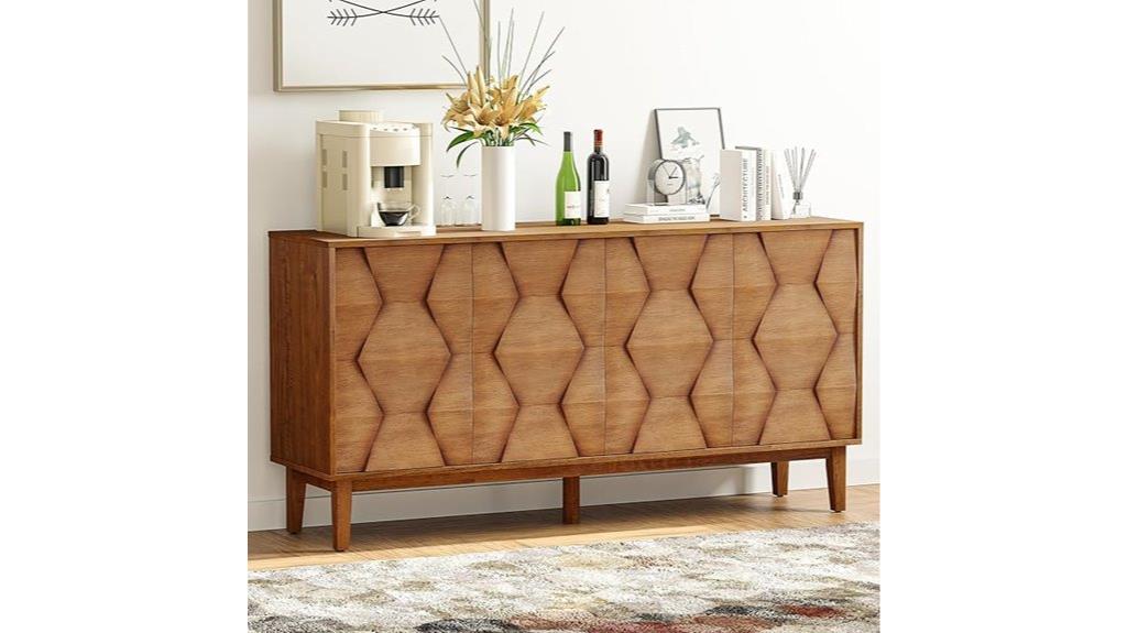 modern 60 inch storage buffet