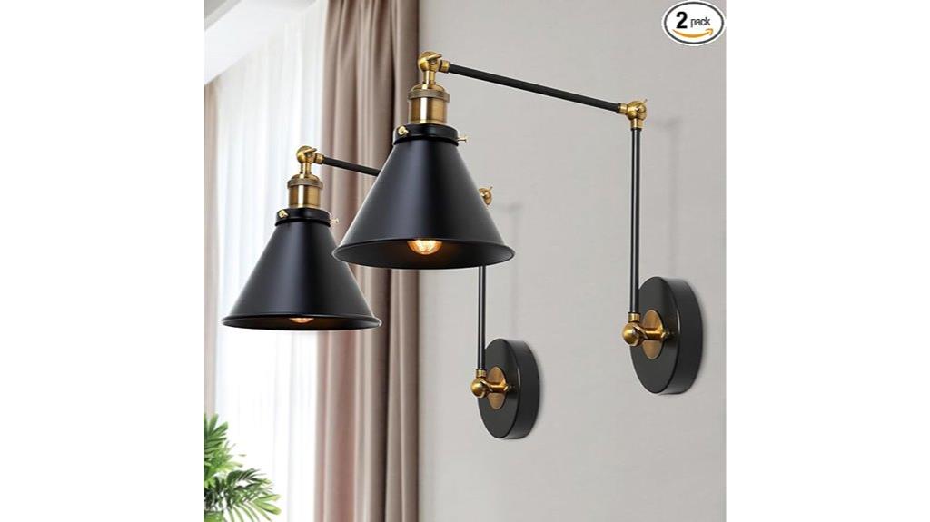 modern black wall lamps