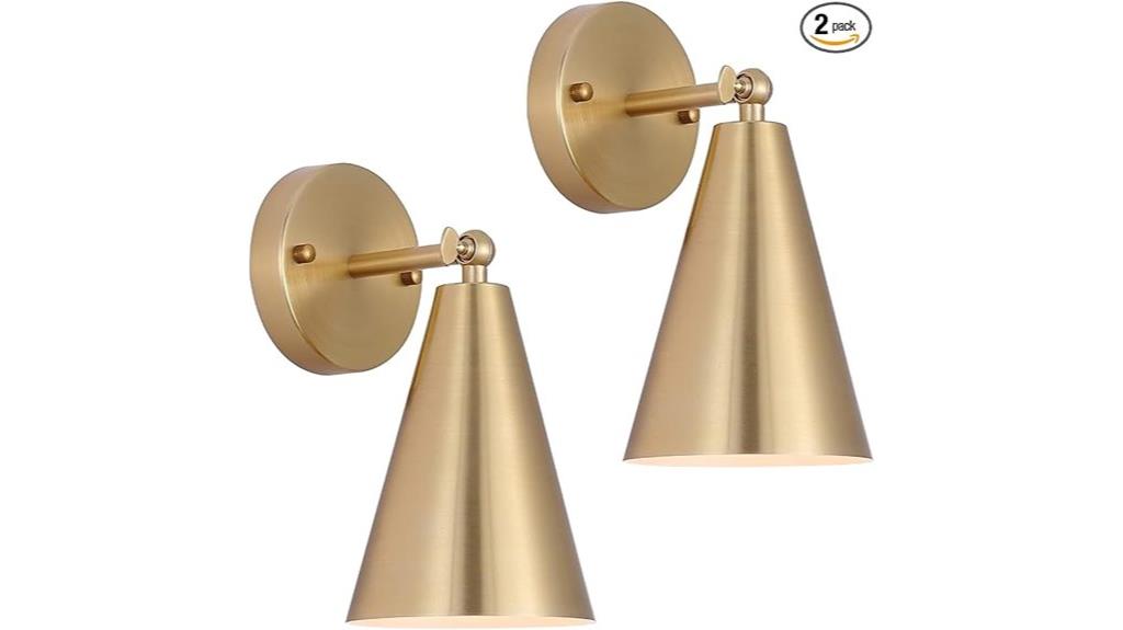 modern brass wall sconces