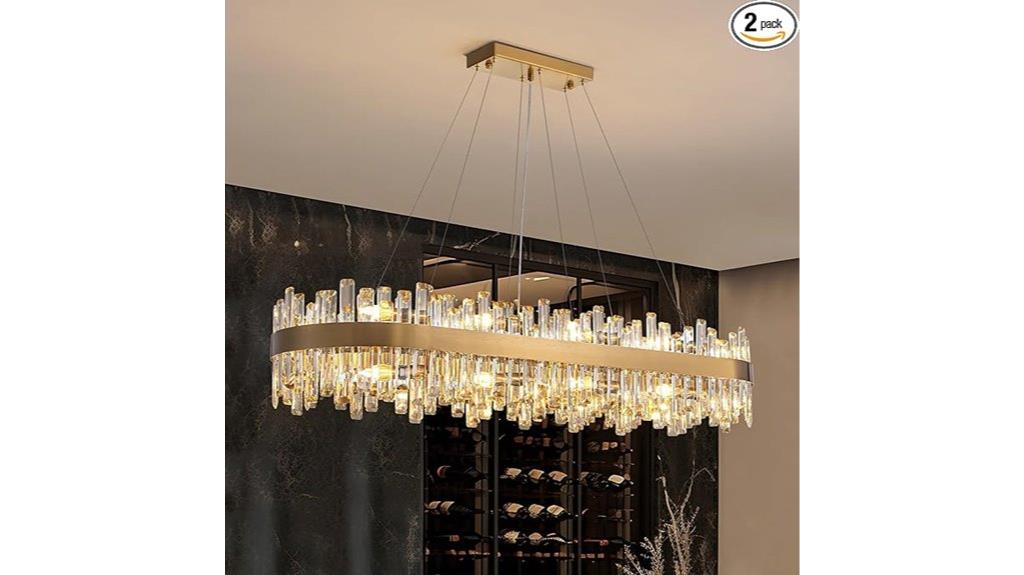 modern crystal chandelier with 20 lights