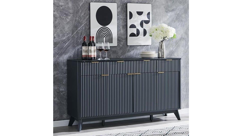 modern dark grey buffet