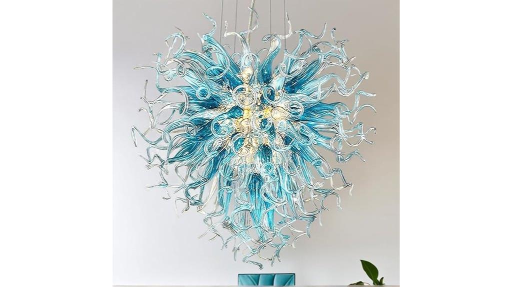 modern glass chandelier design