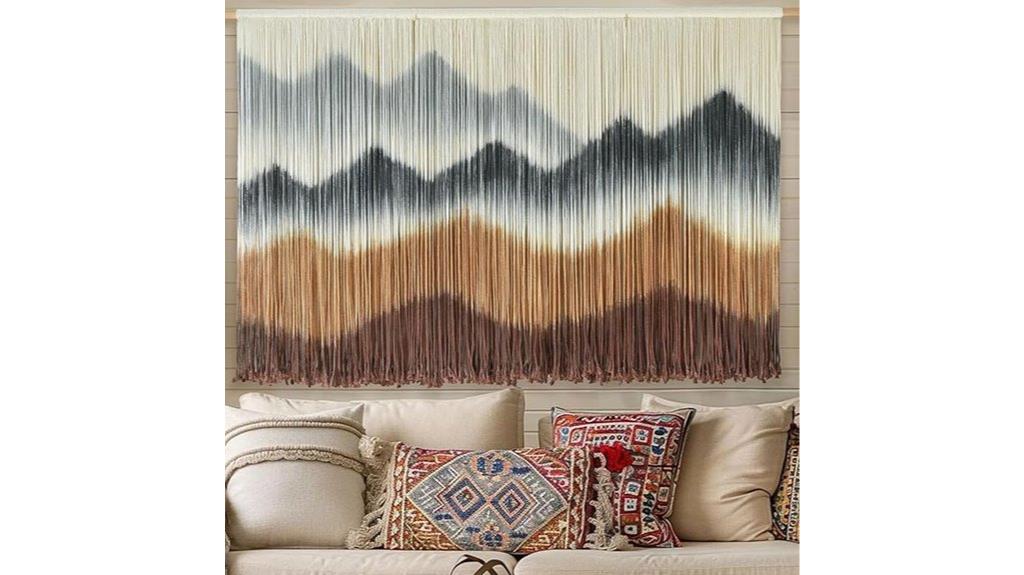 modern macrame wall hanging