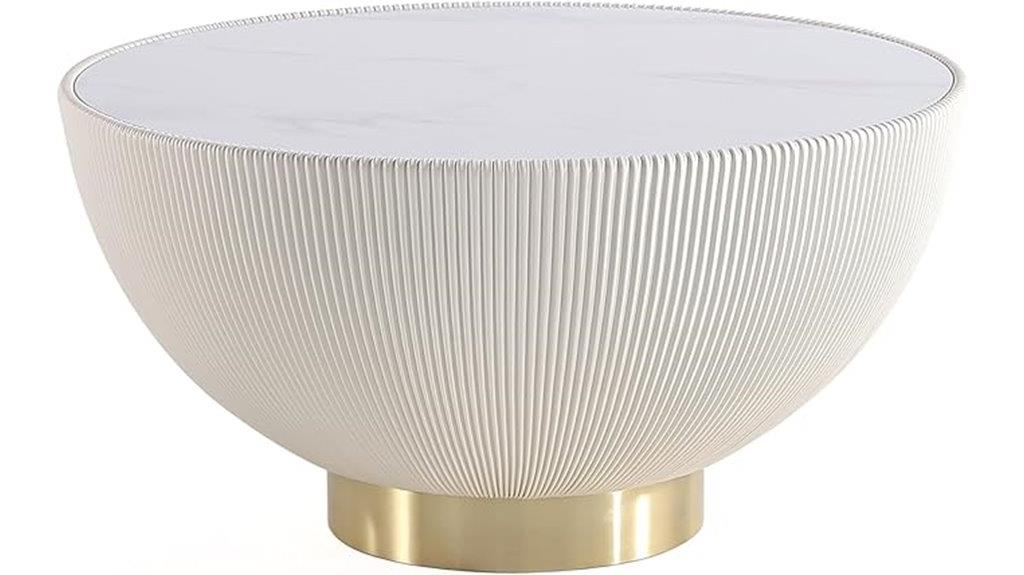 modern round marble table