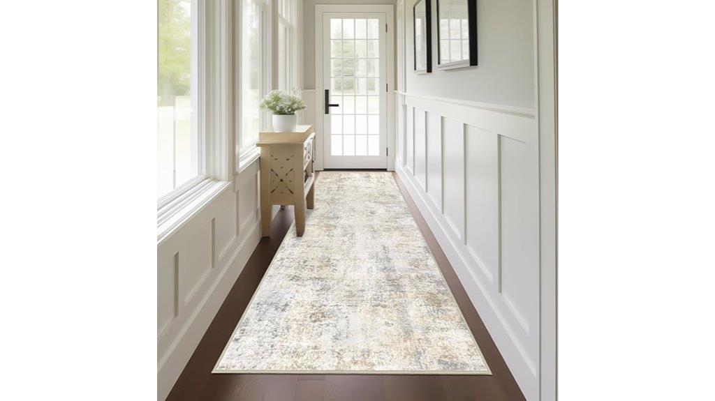 modern washable runner rug