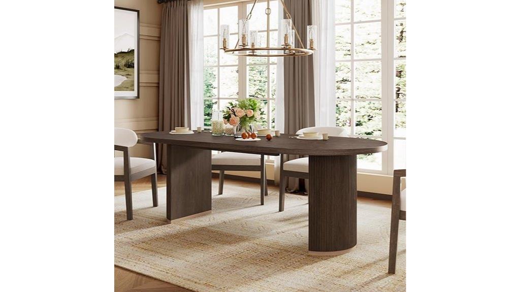 modern wooden dining table