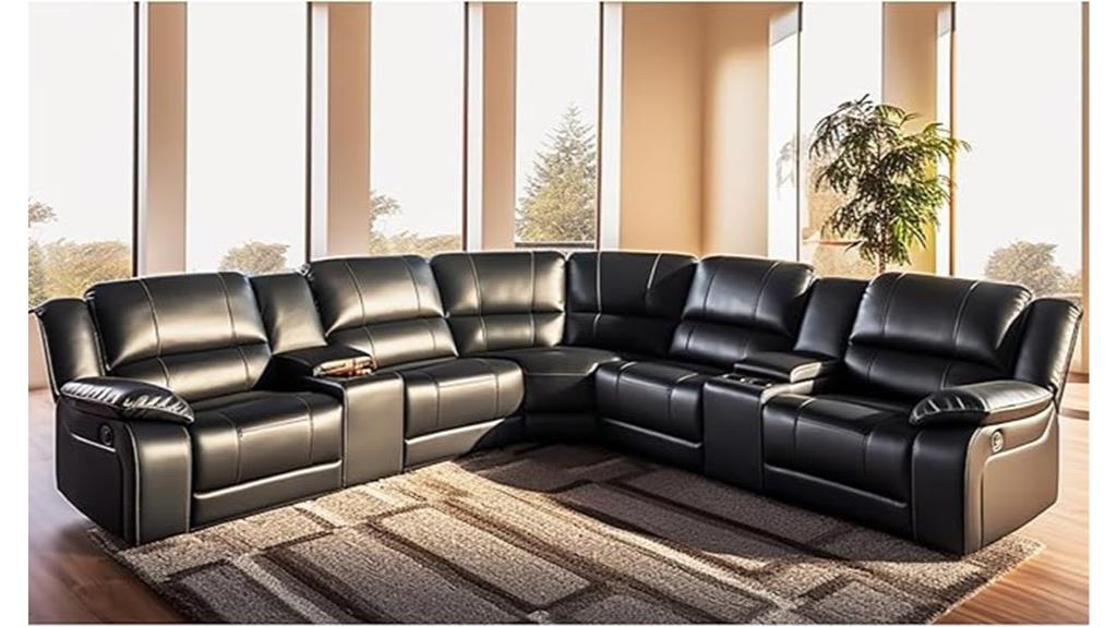 modular l shaped leather sofa