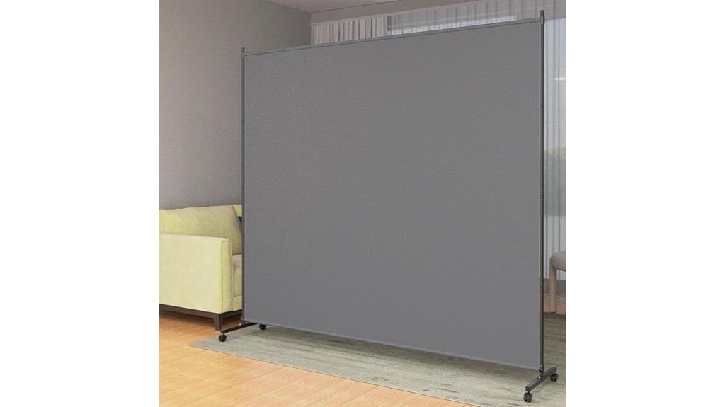 movable panel divider wheels