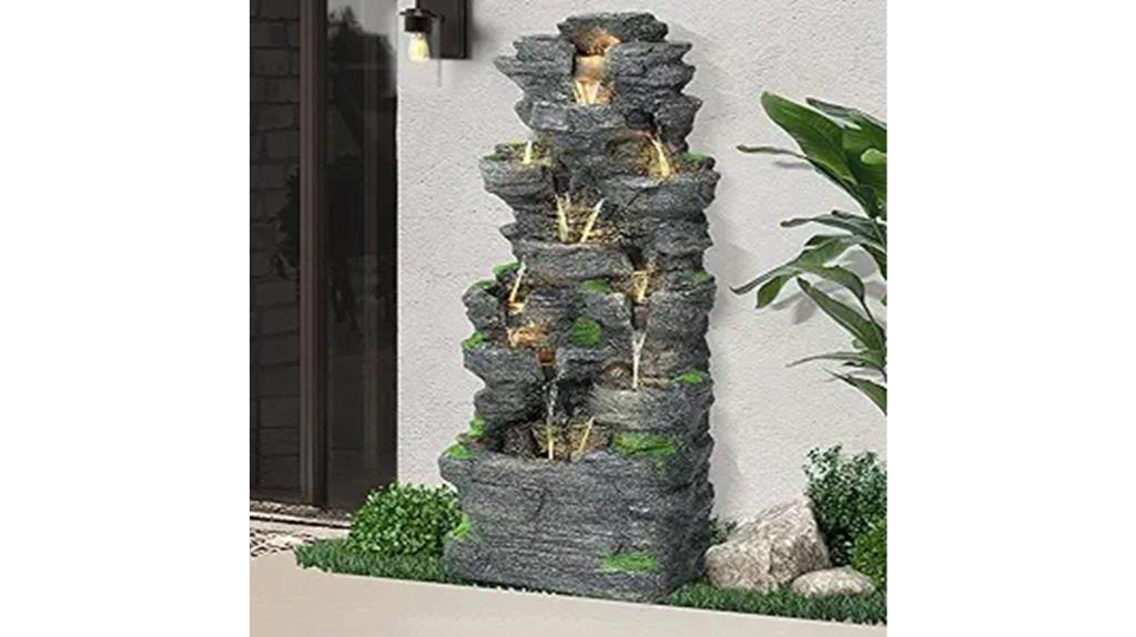 multi tiered led fountain