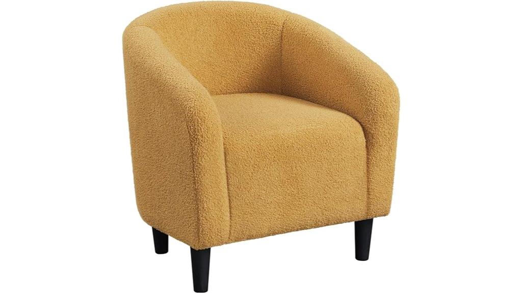 mustard yellow accent chair