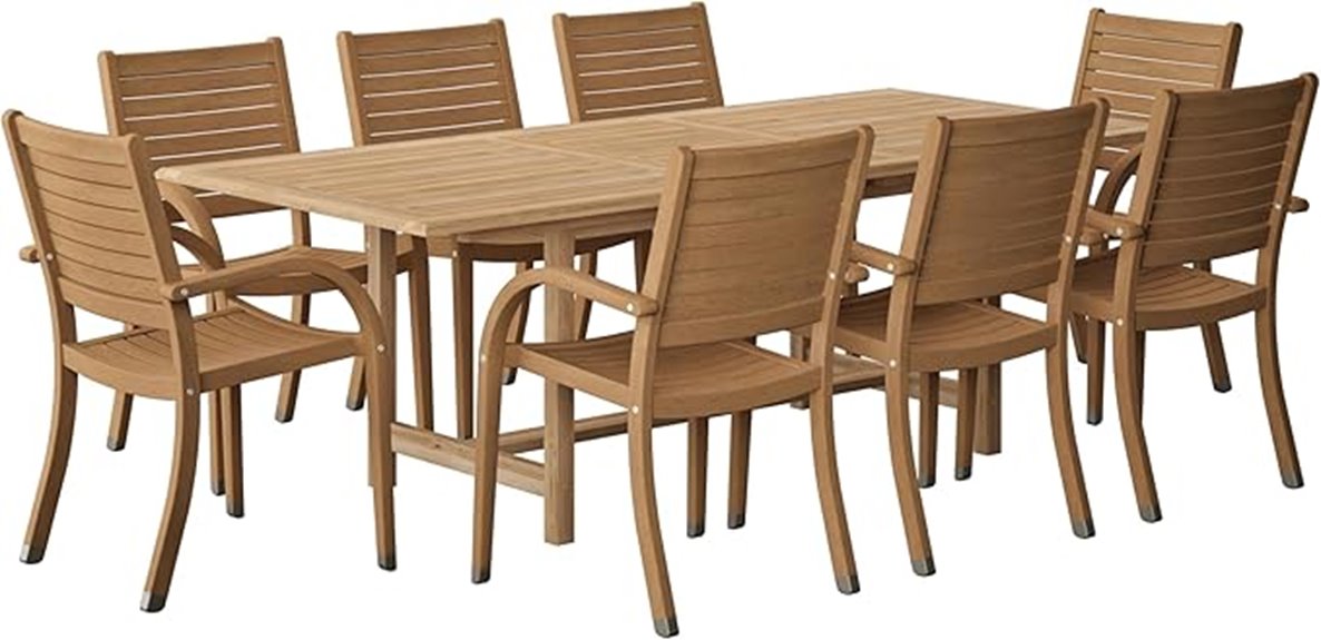 mykonos 9 piece patio set