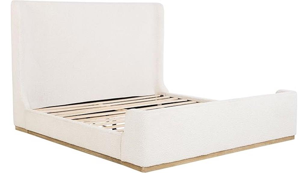 nala wood upholstered bed