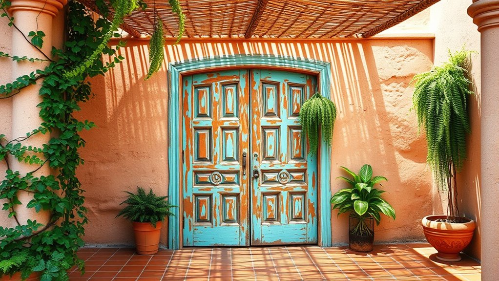 natural greenery and materials